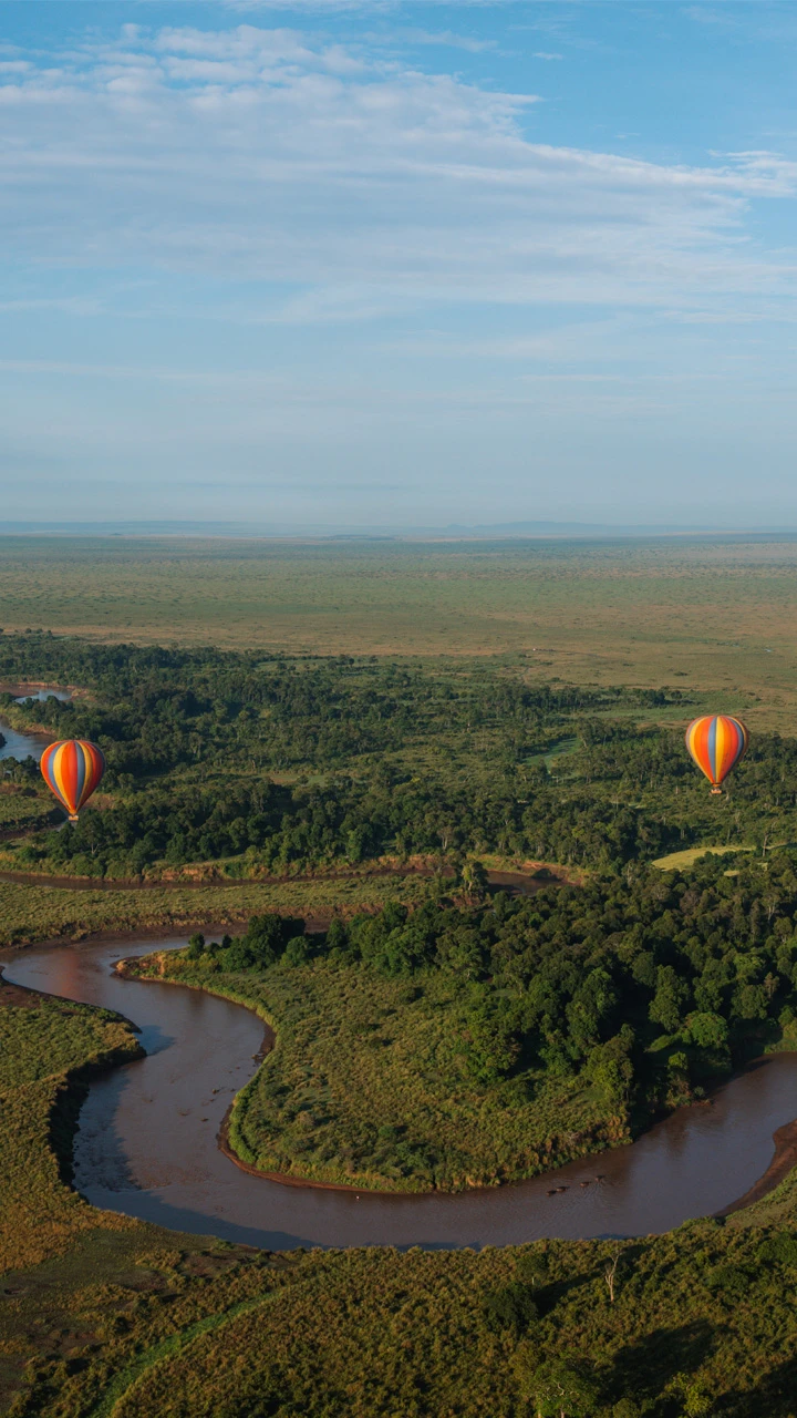 View from hot air balloon 