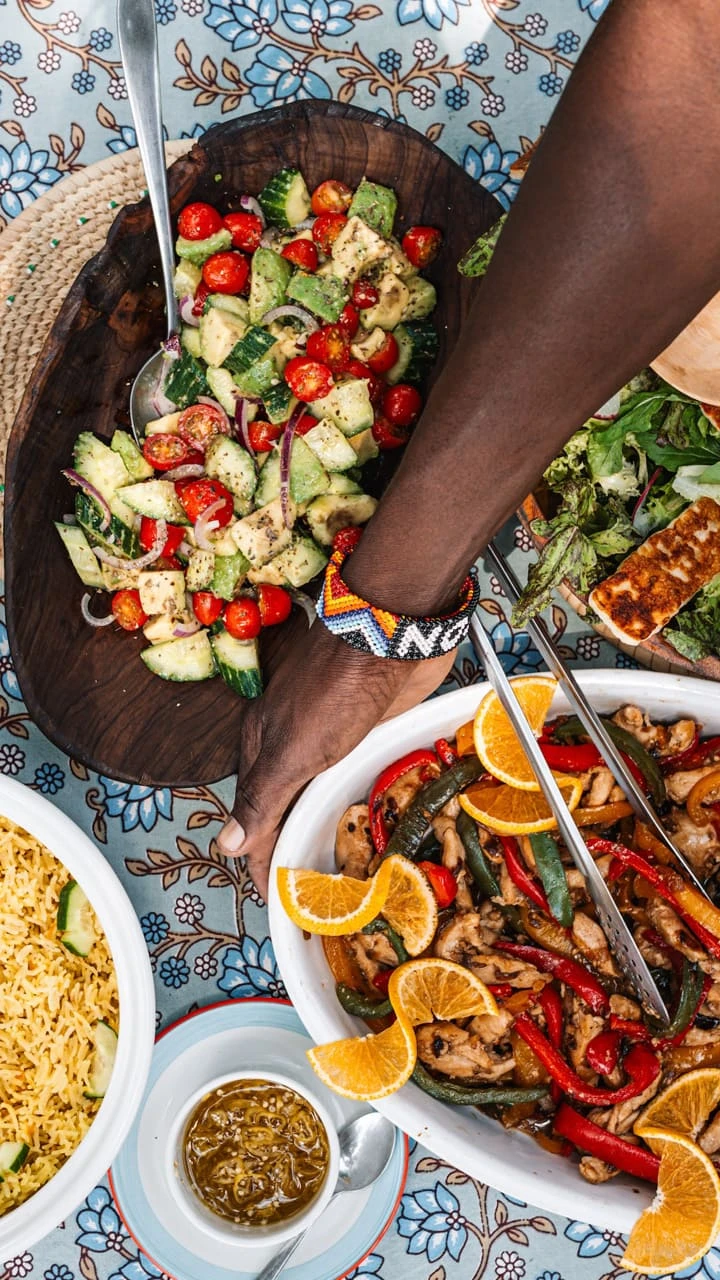 Dinner spread 