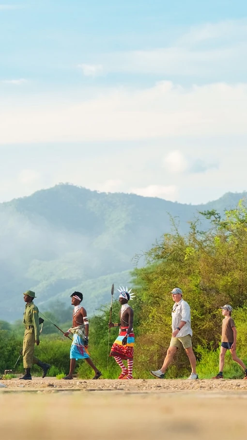 Walking through the Samburu